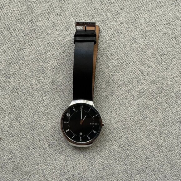 Skagen Grenen Leather Strap Watch - Picture 1 of 5